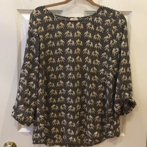 Elephant Blouse Size Large